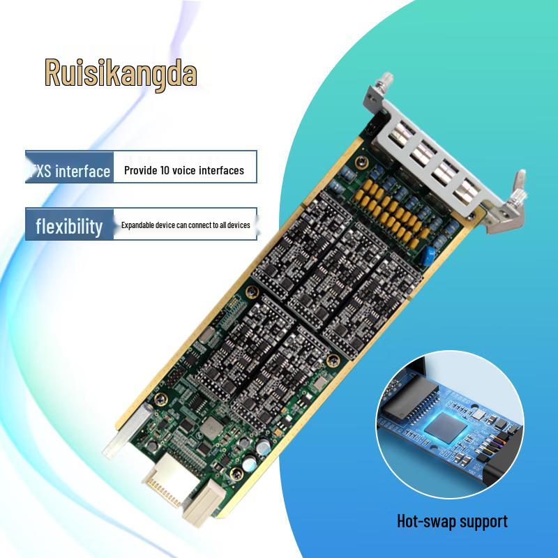

Raisecom SLT8221 10-Port FXS/FXO Interface Board