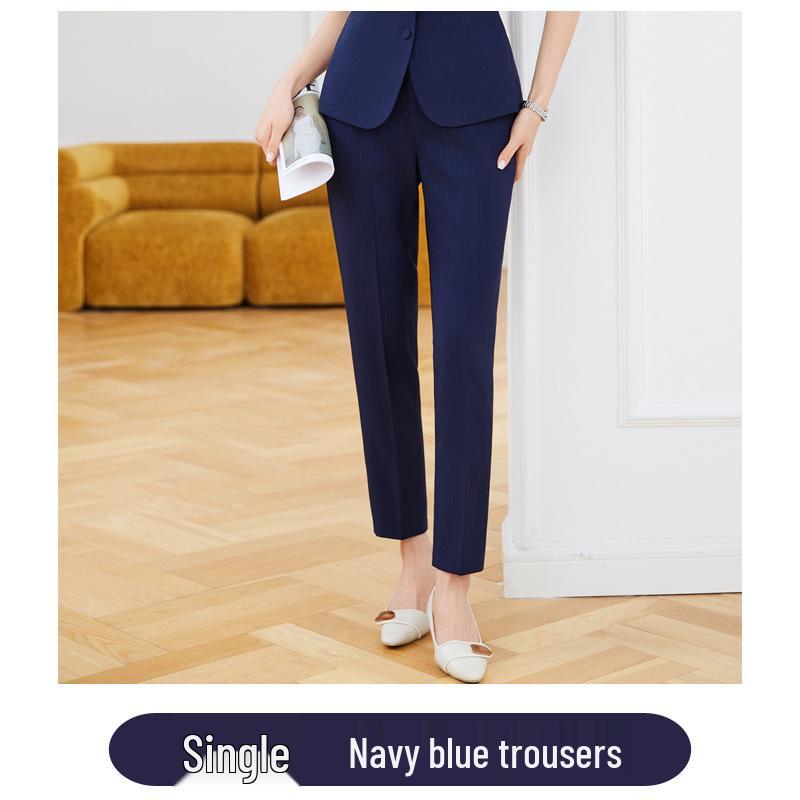 Women's Summer Short-Sleeved Suit Skirt Set - Professional Beautician and Salon Reception Workwear