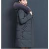 Große Winterjacke Damen Wattierte Jacke Mittellange koreanische Version der lockeren Wattierten Jacke Wattierte Jacke Dicke Winterkleidung