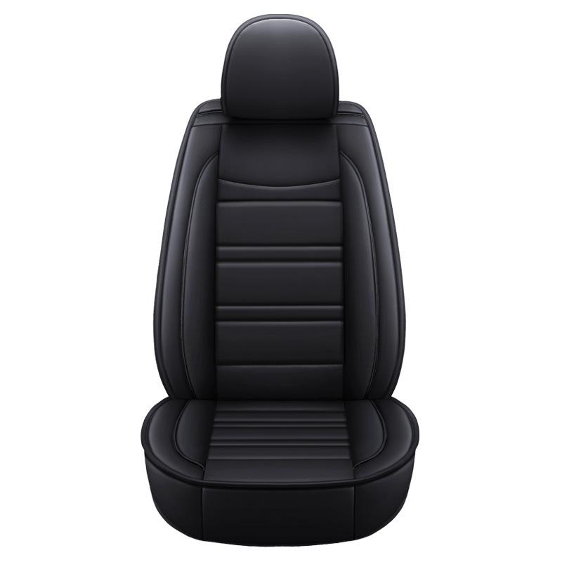 Premium 1-Seat Car Seat Cover Full Set PU Leather Quilted Front Protectors Cushion for SUVs Truck(Only 1 Seat Cover)