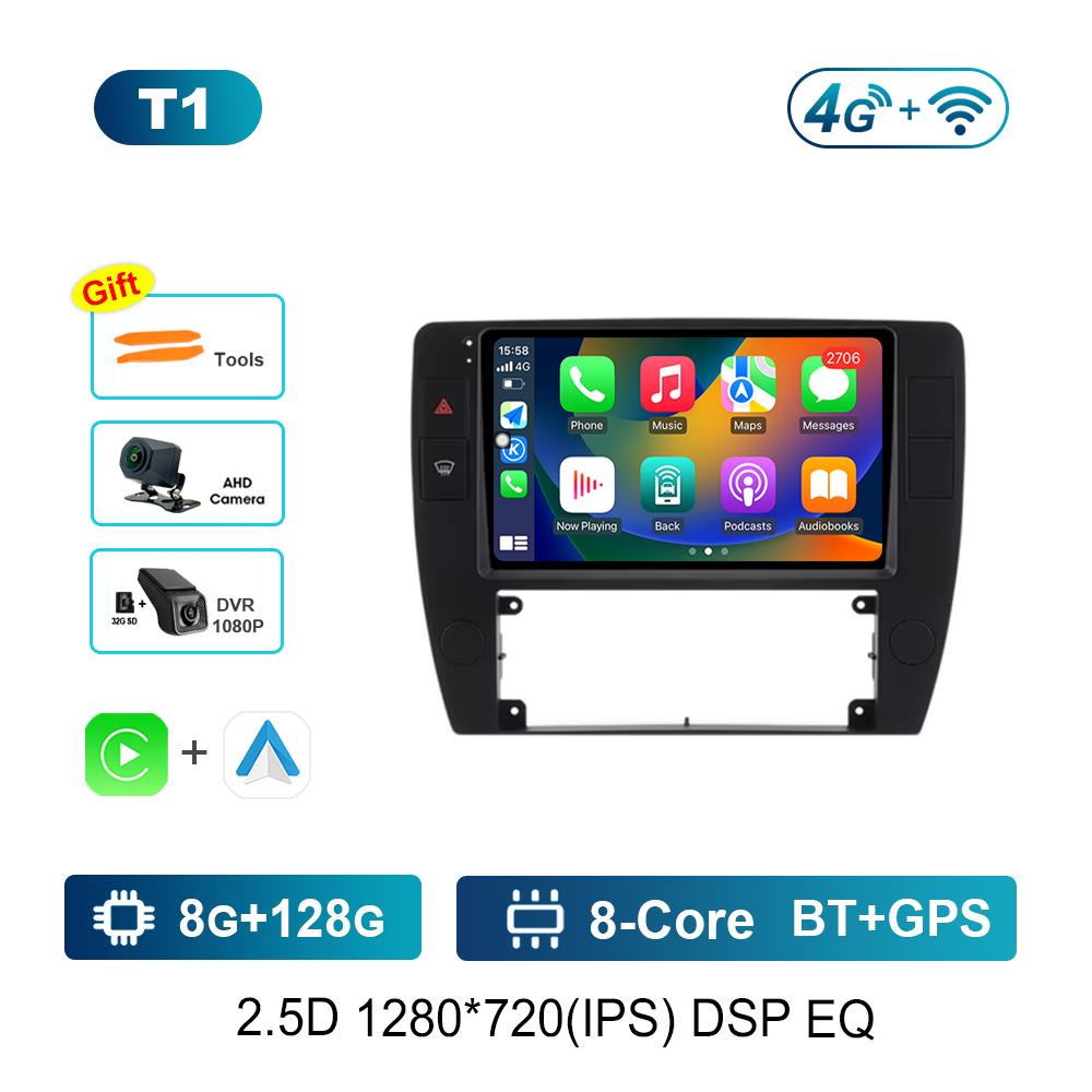 Android Car Radio Multimedia Video Player for VW Volkswagen Passat B5 2000 2001 2002 - 2005 Cooling Fan 4G WiFi Touch Screen
