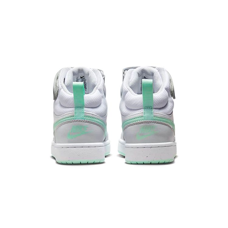 Nike Court Borough Mid 2 GS Pure Platinum Mint Foam Barnesneakers Hvit CD7782-011