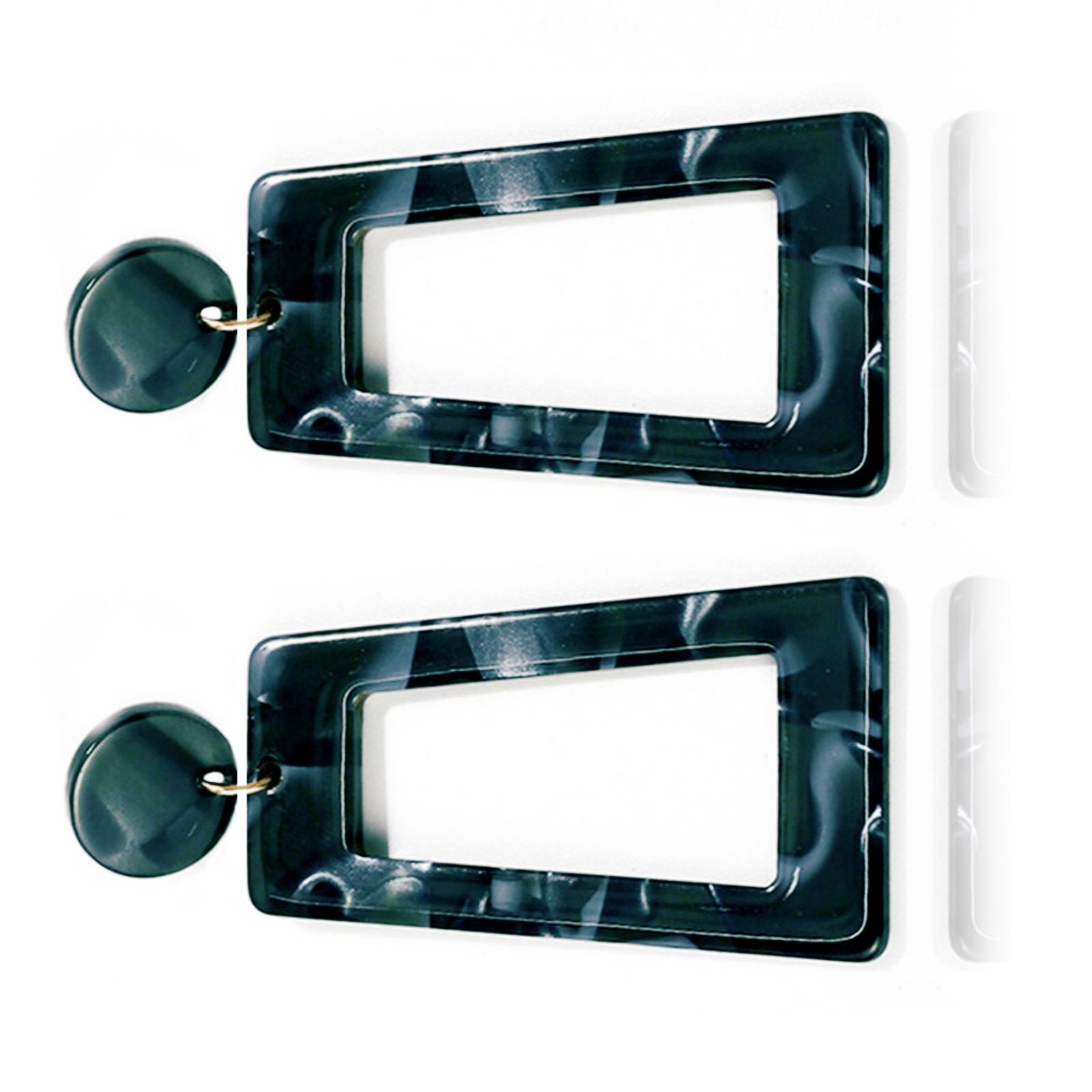 

Сережки-трапеції з ацетату ручної роботи, сережки на кожен день, прикраси для ділової зустрічі, унікальні сережки для модниць 4