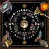 Paño de Altar de Tarot de Franela Cuadrado Almohadilla para Juego de Mesa Almohadilla para Oráculos Astrológicos Cubremesa Alfombrilla para Cartas Mantel para Adivinaciones