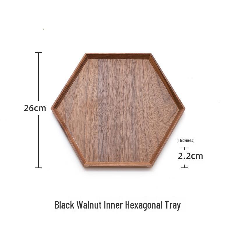 Solid Wood Rectangular Tea Tray