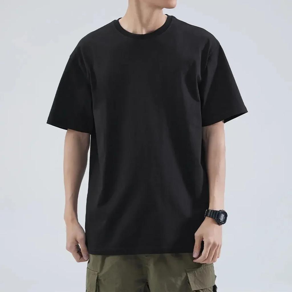 New Men's Pure Cotton T-shirt, Comfortable, Breathable, High-quality Birthday Gift, Beach Travel Instagram