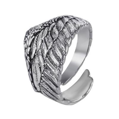 Trend Angel Wings Wing Feather Operation Leaf Ring Jewelry Gifts