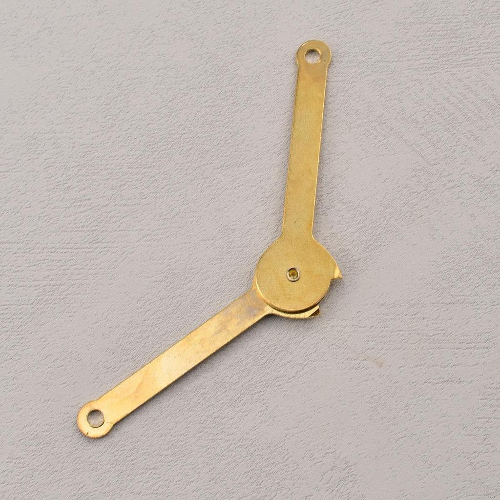 4pcs Metal Hinge Link Plates, Polished Finish, with Pivot Hinge for Wooden Box Gift Box