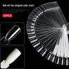 Nail Art Practice Fan - 50 Piece Display Tool (Round/Square)