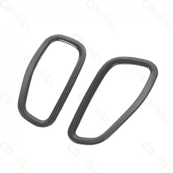 Front Side Fender Light Lamp Bezel Trim For Jeep Renegade 2016+ ABS Carbon Fiber