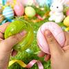 New Flow Pattern Egg Maltose Toy Easter Decompression Toy Stretchy Stress Ball Soft Rebound Fun Toy Gift