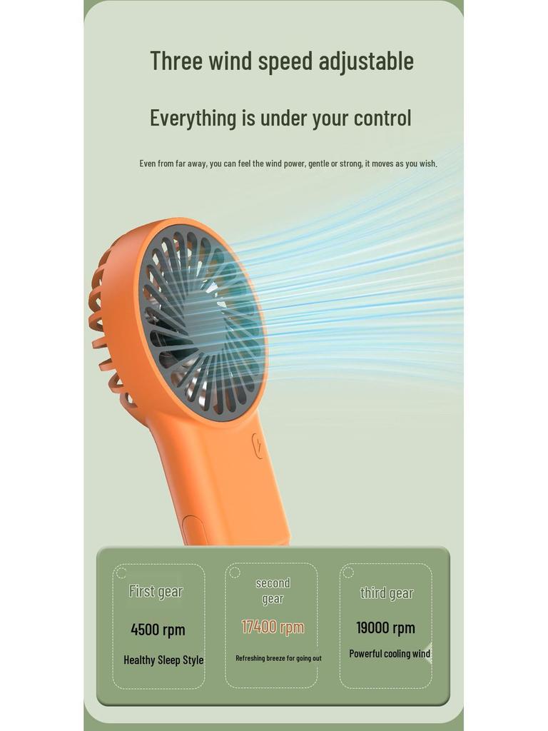 Foldable USB Cartoon Mini Fan with Climbing Buckle - Silent & Compact for Desktop Use (2025)