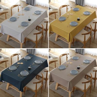 Simple Dining Table Cloth Waterproof, Oil-Proof And Scalding-Proof Pvc Household Coffee Table Tablecloth Rectangular Student Desk Mat