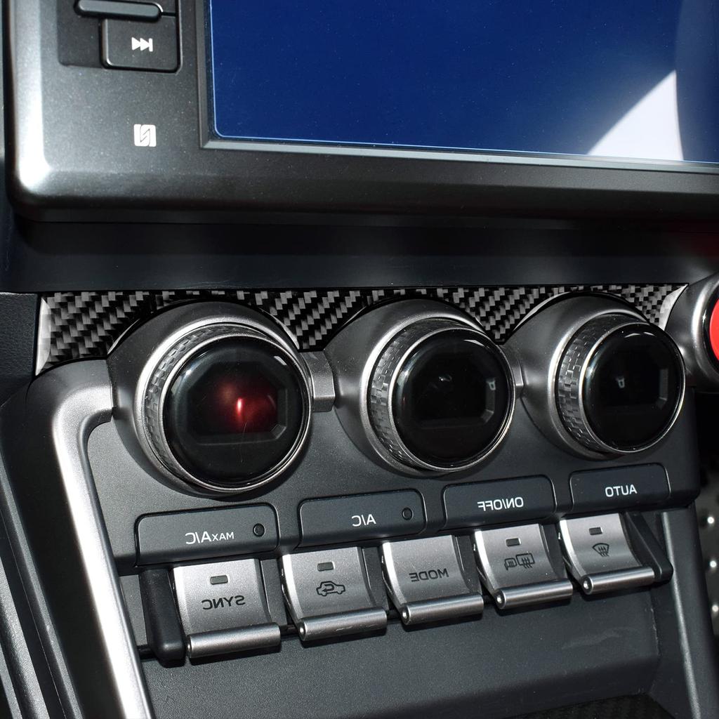 AIRSPEED Toyota GR86 ZN8 Subaru BRZ ZD8 Exclusive Accessories Real Carbon Fiber Car Air Conditioning Vent Adjustment Frame Sticker Stylish Decal