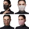 Fashion Breathable Bling Face Mask Rhinestone Tassels Women's Veil Mask Sunscreen Dust-proof Cosplay Mask Face Accessories
