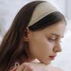 HMS004 Woven Mesh Hairband (Ivory, Brown, Black)