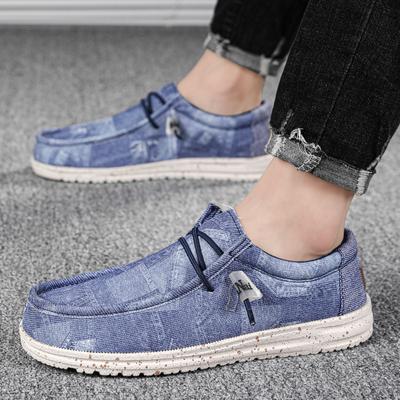 Large Size Fashion Men Canvas Casual Shoes Loafers Slip On Driving Shoes Moccasins Men Flats Shoes