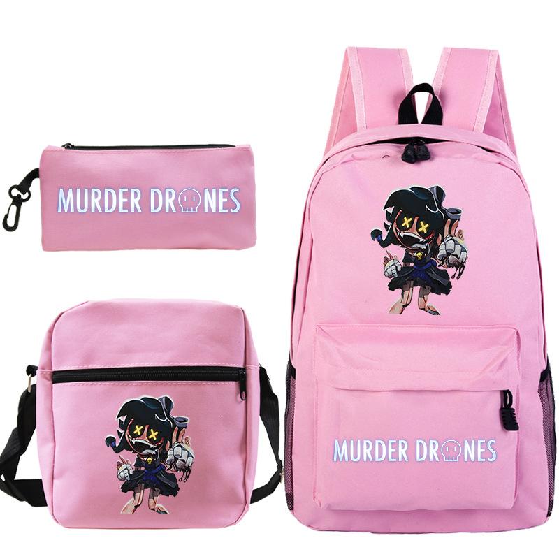 Neuer Murder Peripherie-Trend Schulterrucksack-Set Lässige Stiftetasche Grund- und Sekundarschultasche