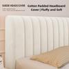 Simple Style Solid Color Headboard Velvet Texture Washable Headboard Cover Headboard Cover  Home