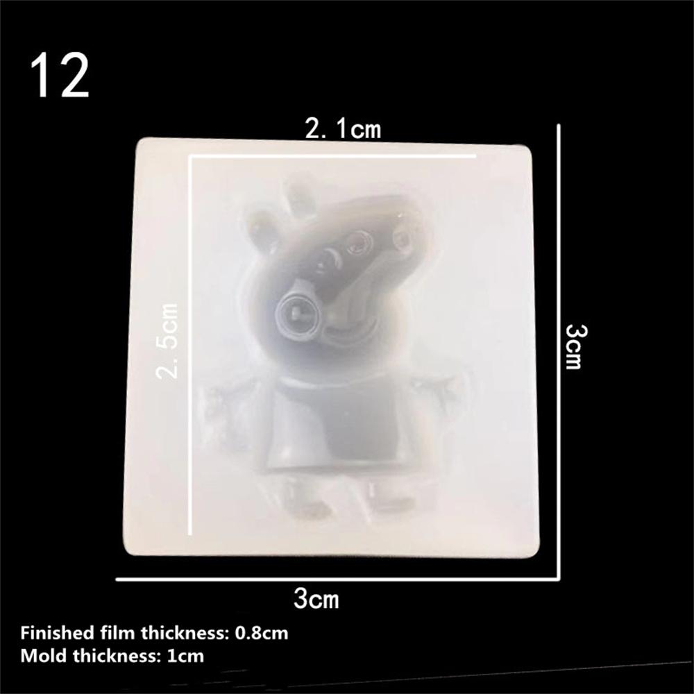 3D Cookie Cake Tray Silicone Mold Resin Drop Silicone Mold for DIY Party Dessert Muffin Biscuit Embossing Mould Box Christmas