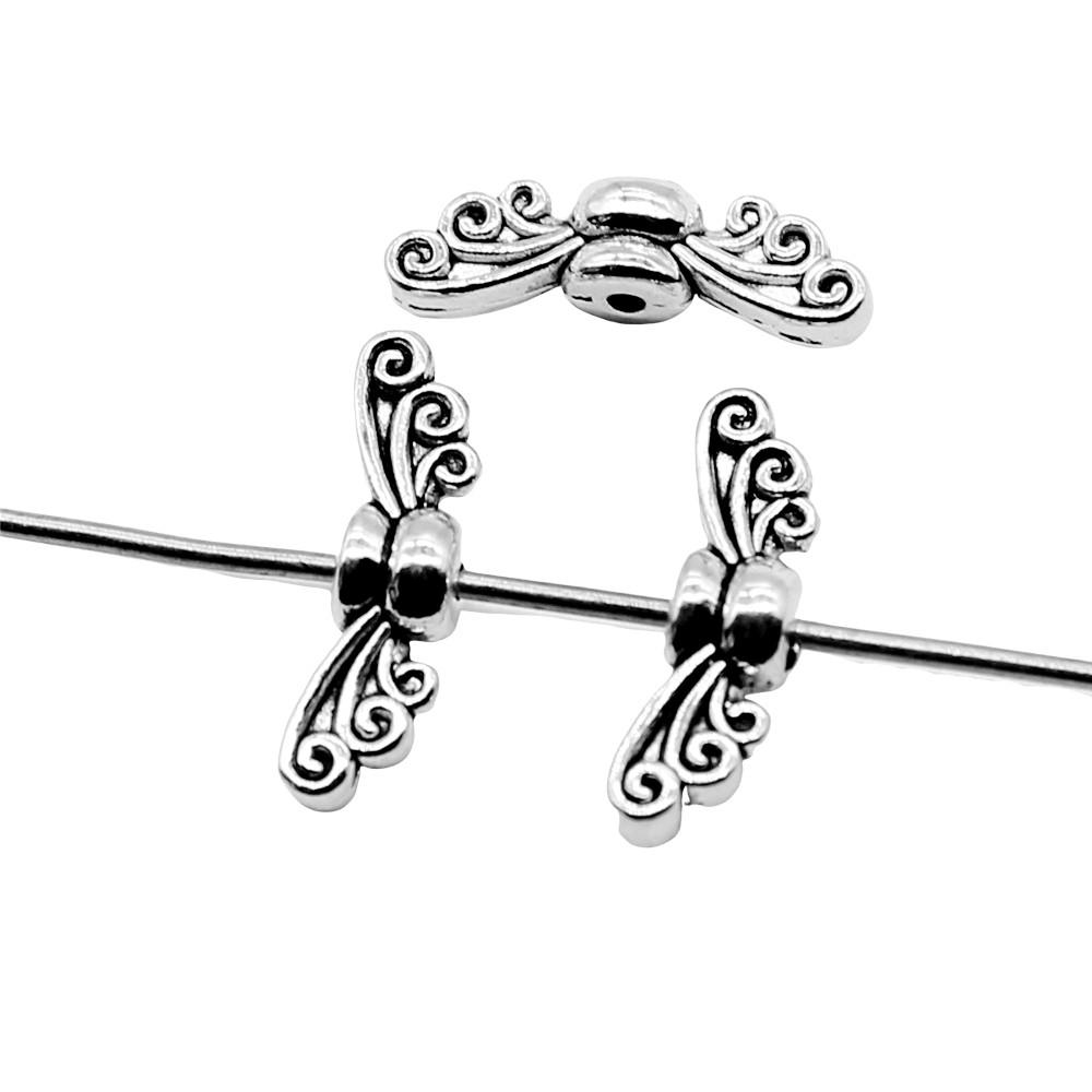 Angel Wing Beads Spacer Small Hole Butterfly Charms For Spiritual Jewelry