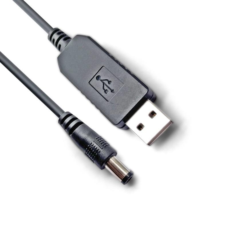 USB Booster Power Cord 5V To 12.6V PVC Jacket Pure Copper Material Connection Route Uninterrupted DC5521 Boosted