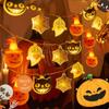 10/20Lights Ghost Lamp String 1.5/3meters Halloween Party Props  Outdoor