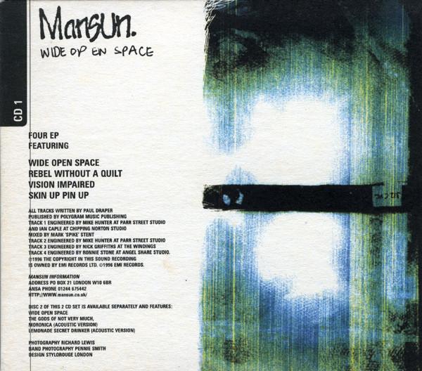 

CD MANSUN - Wide Open Space CD1 CDR6453 Parlophone 1996 UK Rock Used