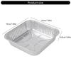 20 Pièces Carrées en Feuille d'Aluminium pour Cuisson et Barbecue Empilables Plateau de Cuisson au Four Accessoires pour Friteuses à Air