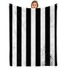 Grunge Ghost Grid Soft Flannel Blanket Breathable Warm Throw for Office Car Sofa Kids Room Birthday Xmas Gift