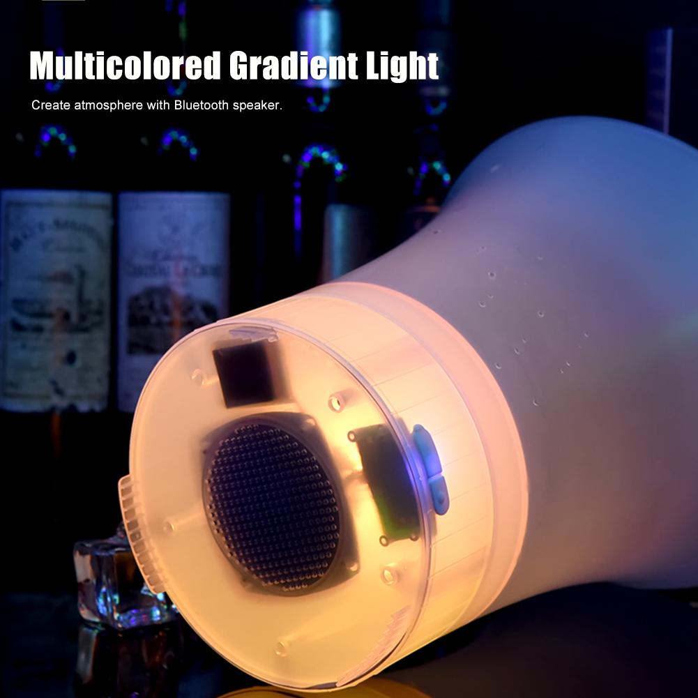 Champagne Beer LED Ice Buckets 5L Large Capacity Wine Beer Ice Buckets With Bluetooth Speaker Drink Container For Home Bar