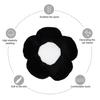 Car Headrest Pillow Soft And Stylish Black White Flower Neck Support Cushion for Comfortable Travel