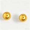 Custom 18K/21K Solid Gold Brushed Ball Korean Stud Earrings for Women  Matte Round Fine Jewelry Minimalist Stud Earring