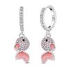 Hoop Earring Copper Metal Pendientes Pansy Butterfly Lotus Sunflower Designed For Woman Authentic Original Earring Trendy Fashion High Quality Fine