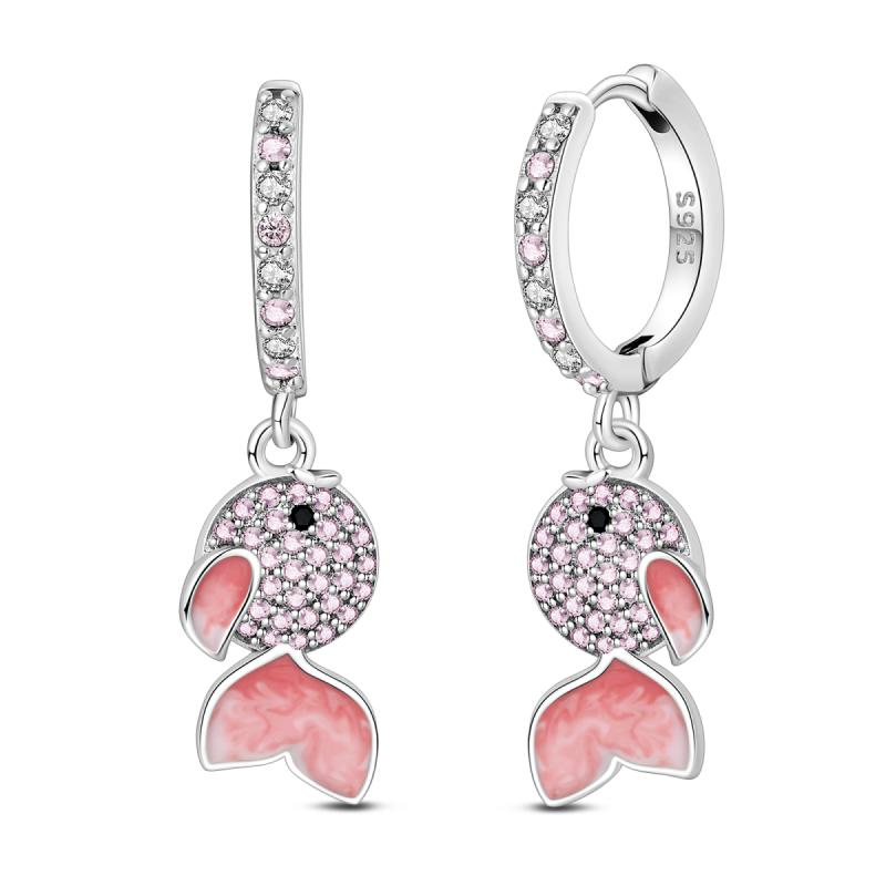 Hoop Earring Copper Metal Pendientes Pansy Butterfly Lotus Sunflower Designed For Woman Authentic Original Earring Trendy Fashion High Quality Fine