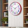12 Zoll 30CM Leise Wanduhr, Kreativ und Modisch, Kinderzimmer Wohnzimmer Dreidimensionale Digitale Minimalistische Uhr