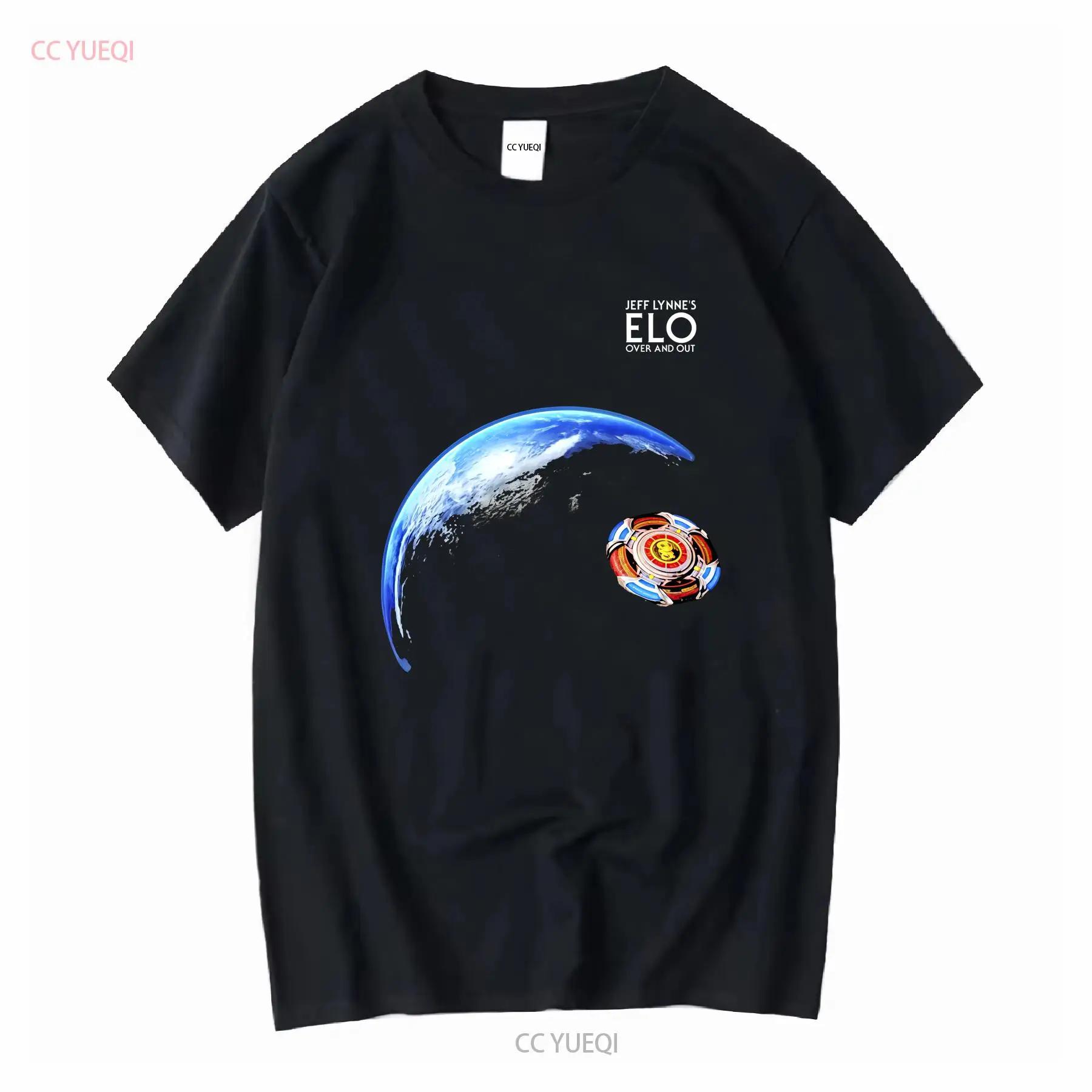 Jeff Lynne S Elo Over And Out Electric Light Orchestra World Spaceship T Shirt Vintage Washed Streetwear Versatile Breathable S разноцветный