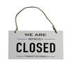 Durable Wood Door Sign Double Sided Open Closed Sign Door Hanger Reminder Signs Hotel Bulletin Board Bar