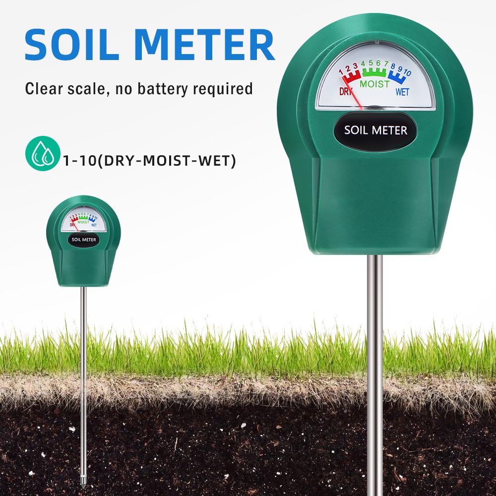 Soil Moisture/PH/Fertility Meter Soil Tester Soil Testing Instruments For Garden Farm House Plant Soil Detector No Battery Need