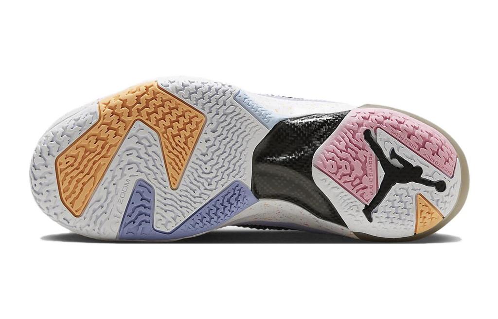Jordan Air Jordan 37 'Dongdan' East Single GS High top Children's Basketball Shoes Black Purple FJ7515-001