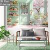 2D Easter Shop Backdrop - Pastel Bicycle Photography Background for Party