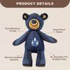 Indestructible Robust Bear Dog Toy Unbreakable Dogs Toy 2.0 Pet Companion for Heavy Chewers Squeaky Dog Toys for Aggressive Chewers Unbreakable Stuffe