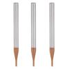 3Pcs Milling Cutter 4 Flutes Tungsten Steel CNC End Mill Cutting Tool 1.5 X 50 X 4T