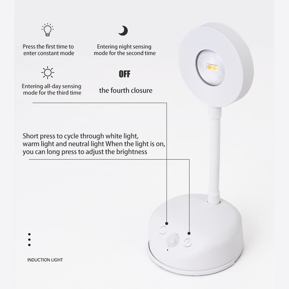 Spotlights USB Rechargeable Intelligent Human Sensing Wireless Wall Light Dimmable Led Spotlight for Lighting Paintings Pictures