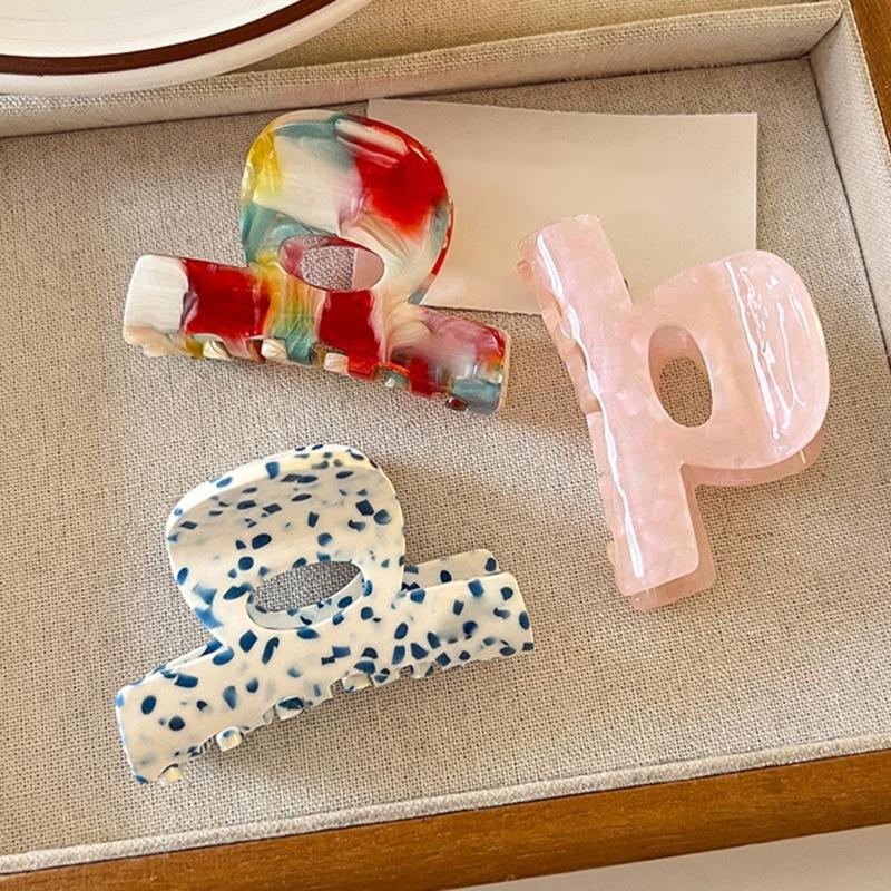 French Style Acetate Hair Claw Clip Elegant Hairpin Strong Hold Fashion Hair Decoration Multipurpose Hair Clip For Women