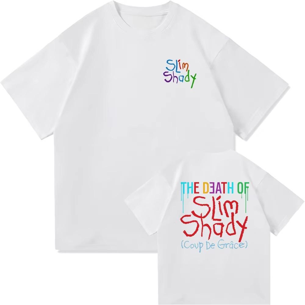 Hot Eminem New Album The Death of Slim Shady Renaissance Tshirt Men Clothing Harajuku Summer Unisex Graphic Streetwear