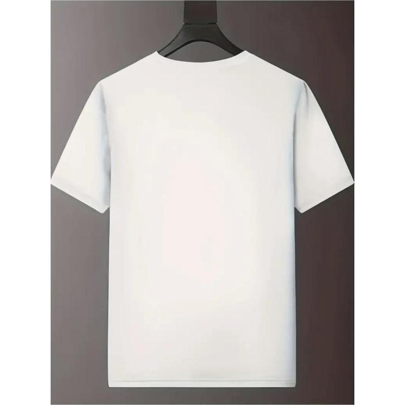 Tailles européennes T-shirt à manches courtes pour homme avec imprimé chien - Décontracté Col rond Respirant T-shirt Convient pour la salle de sport, la course à pied