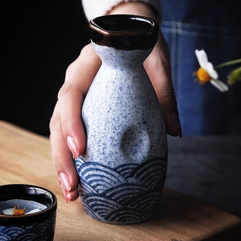 Sada 5 ks japonských keramických pohárů na saké hrnec na víno Hrnek na víno Domácí restaurace Zásobník na teplé víno Nádobí Dárky Díkůvzdání Halloween Vánoční dárek Party F