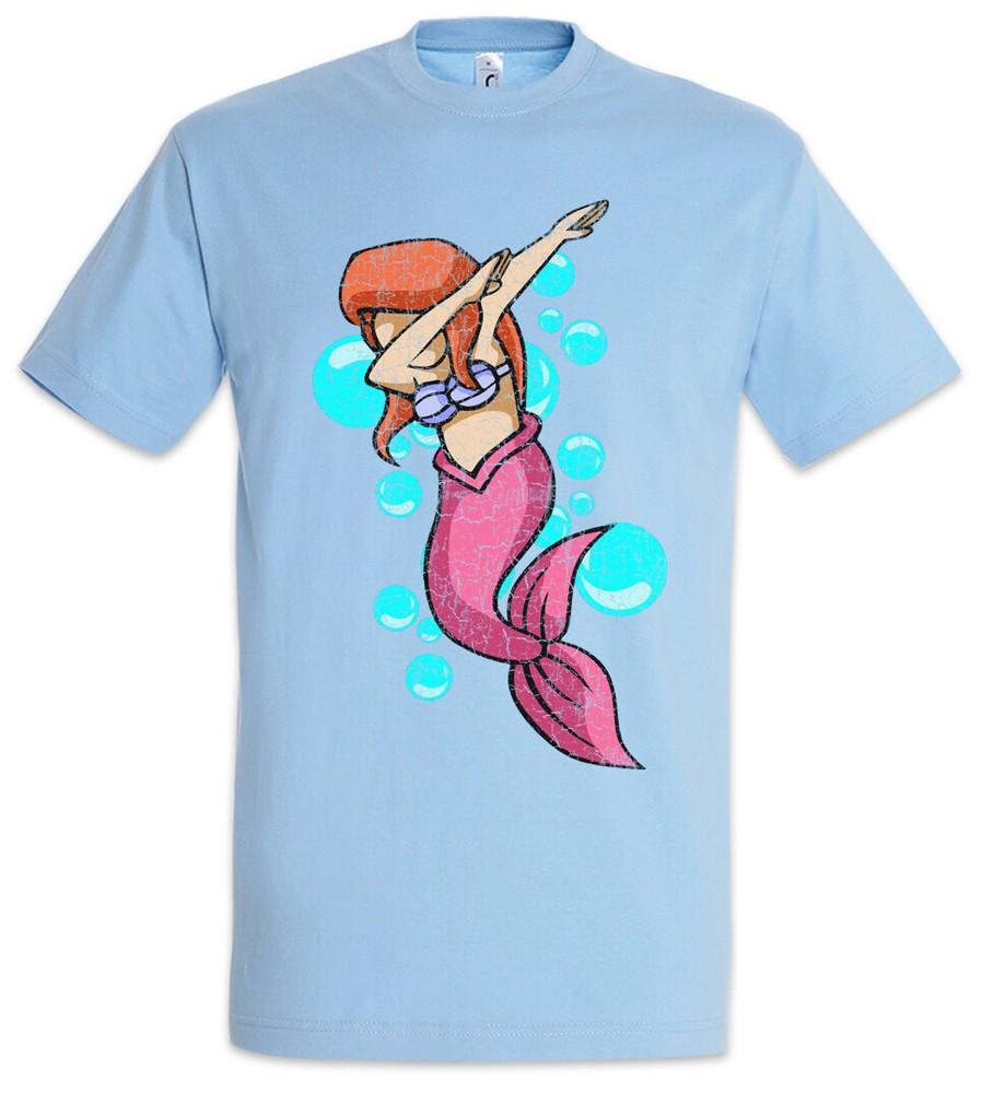 

Mermaid Dab T-Shirt Mermaids Fun Music Rainbow Dance Club DJ MC Jane Clubbing 4XL