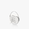 Findkapoor Ribbon Tie Heart Bag - White